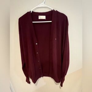 Arnold Palmer Sweaters Vintage Arnold Palmer burgundy acrylic sweater